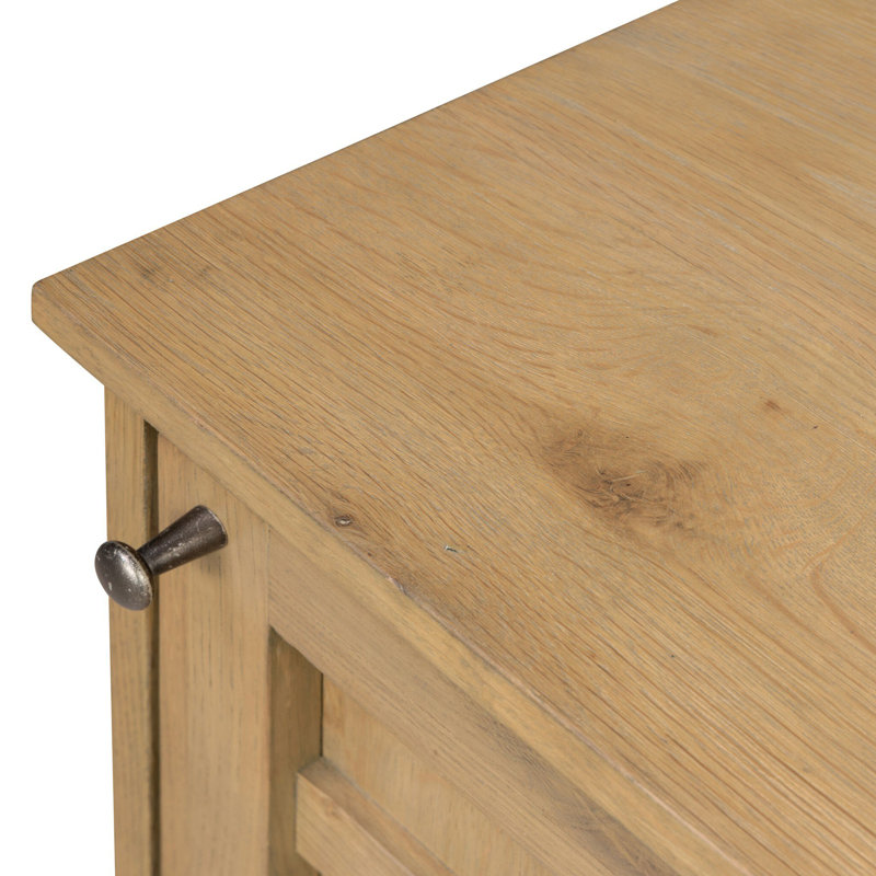 Alessio Left Nightstand-Aged Natural Oak, Natural Oak, Right