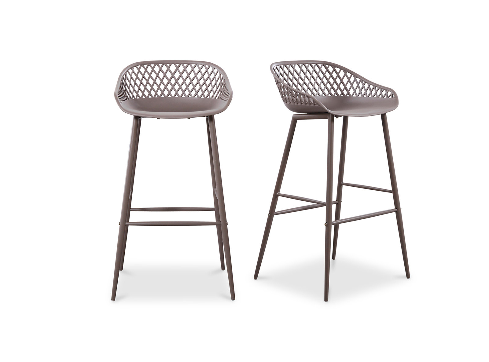 Newark Patio Bar Stool, Taupe, 29"