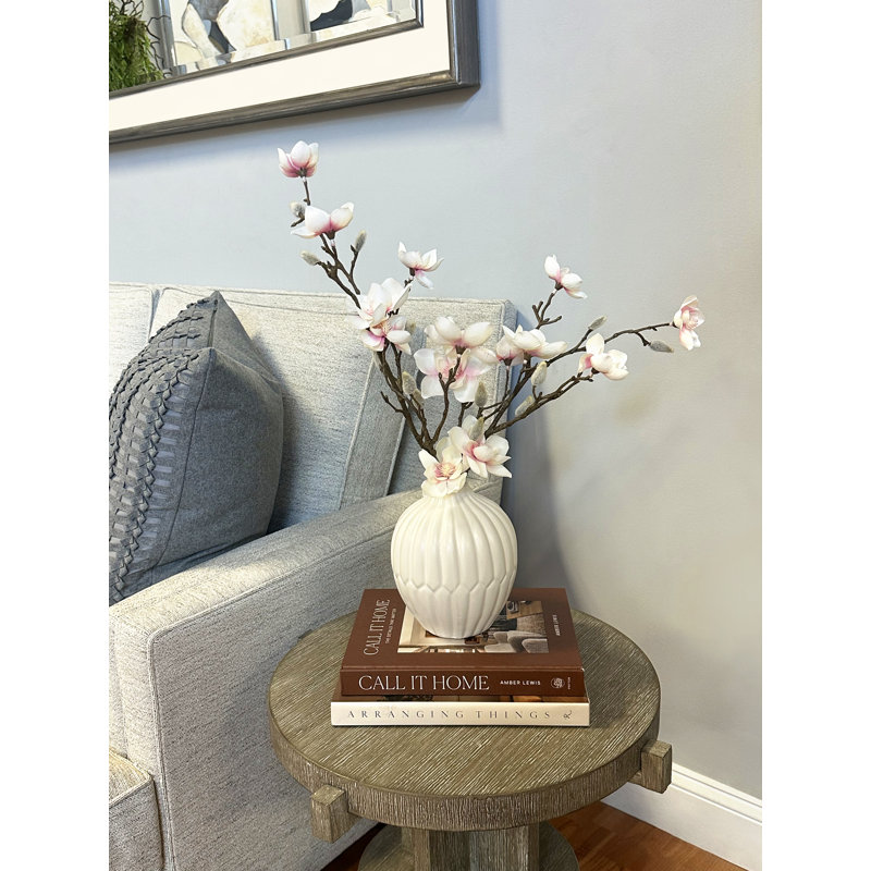 Centre de table magnolia dans un vase