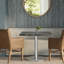 Table à manger carrée 31,5 pouces avec plateau en faux marbre-269177908
