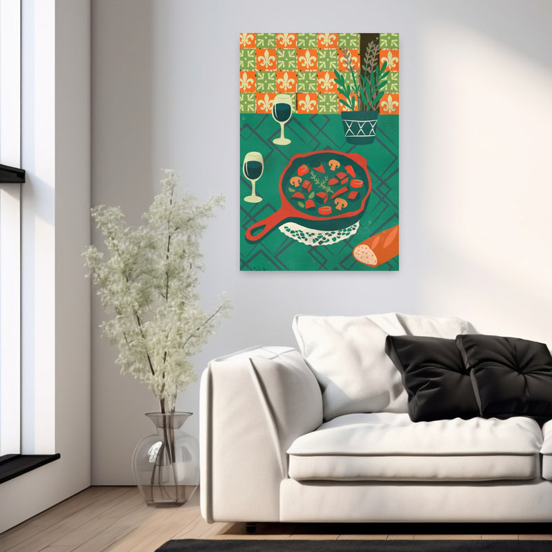 Cozy French Dinner by Nicholas - Wrapped Canvas Print, 91.44 cm H x 60.96 cm W