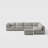 Milard Minimalist Modular Sofa-1193002724-1193002727