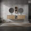 Meuble-lavabo mural 84 po avec lavabo et armoire d'appoint 84 po