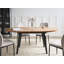 Extendable Oval Metal Base Dining Table