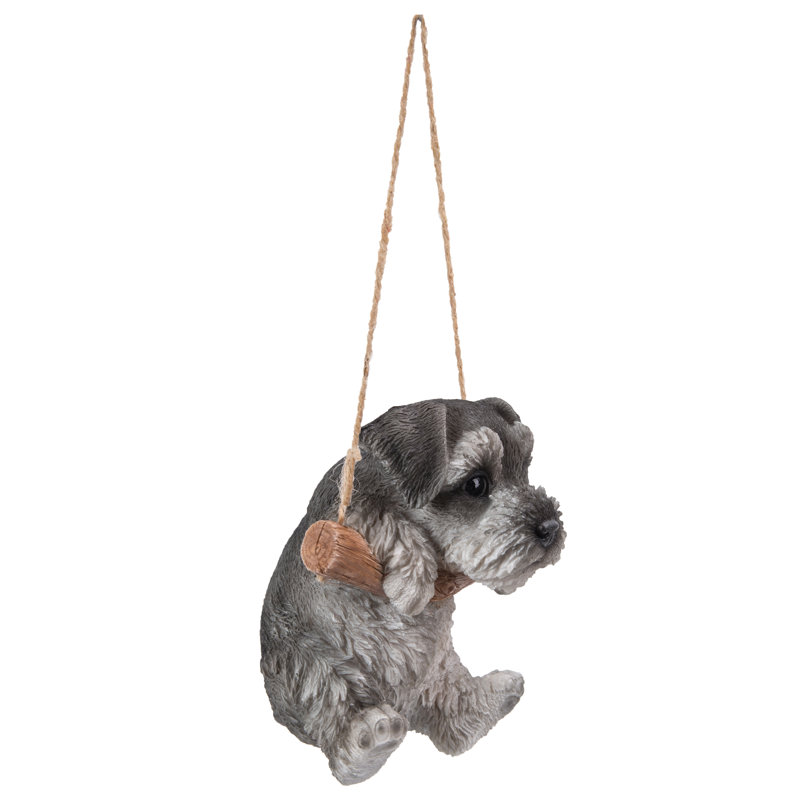 Statue suspendue chiot Schnauzer
