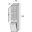 Gurutz Multipurpose Wardrobe Escolzia, Linear Laundry Cabinet With 2 Doors, 45X32H195 Cm-845540211