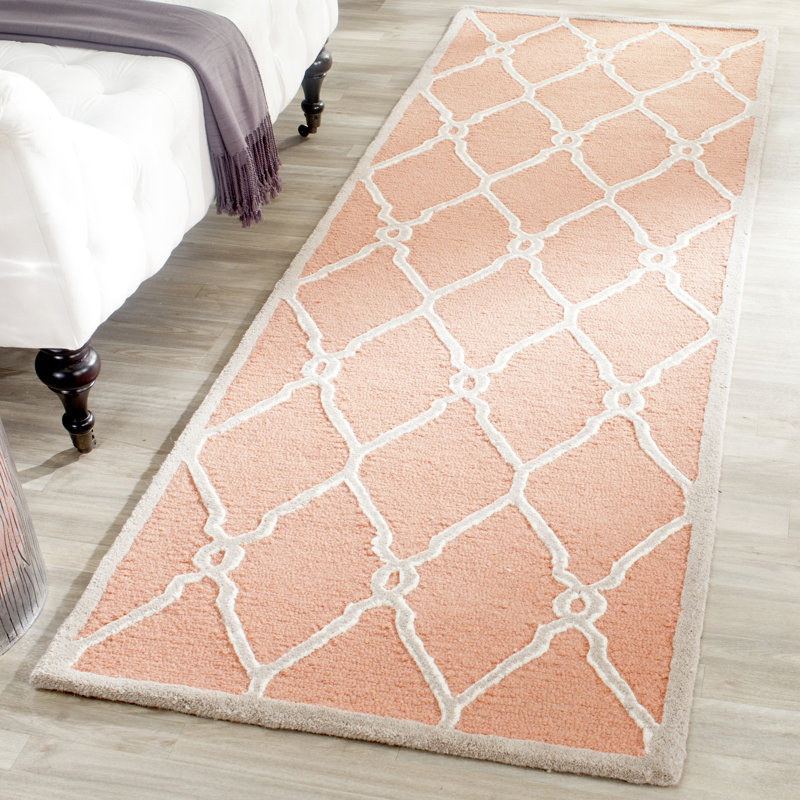 Cannen Hand Tufted Wool Geometric Rug, Runner 2'6" x 12'