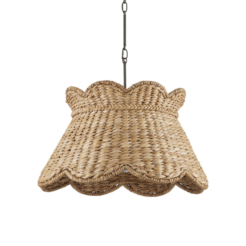 Luminaire suspendu cloche 1 lumière Finnian, H 18,75 po x l 24,25 po x P 24,25 po