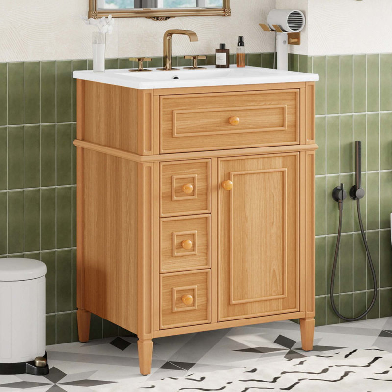 24" Bathroom Vanity With Sink