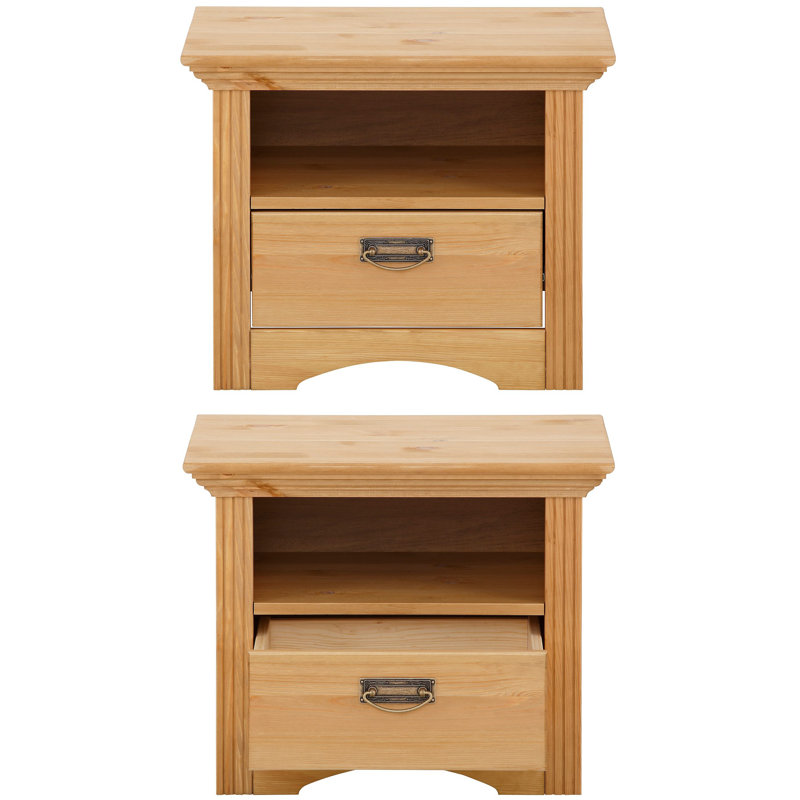Abdullbasit Solid Wood Piece Bedroom Set