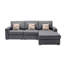 Canapé modulaire réversible 3 pièces Turmea Latitude Run® Beige avec coussins et pieds interchangeables-118805340-118805337-118805335