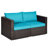 Ariyel Wicker Outdoor Lounge Chair-1974232511