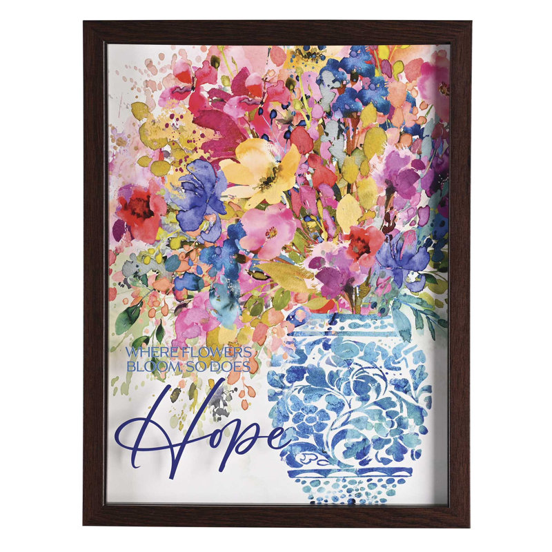 Art mural encadré où les fleurs s'épanouissent