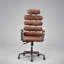 Fauteuil de bureau Calan Vintage Whiskey en cuir pleine fleur avec fonction massage par vibrations à 7 points et inclinaison-810677906