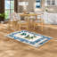 Ensembles de table de salle à manger peu encombrants, chaises en bois naturel et rembourrées, style moderne pour la cuisine