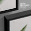 «Minimal Botanical Green Tropical Jungle Palm Tree Leaf Botanical Simple Décor», reproduction d'art encadrée sur toile 3 pièces-119395208-87392556-87392554