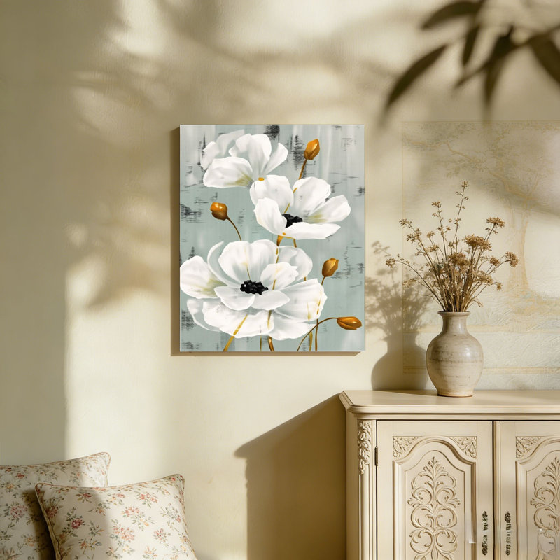 Plages, fleurs et animaux, art mural sans cadre, L 36 po x l 24 po