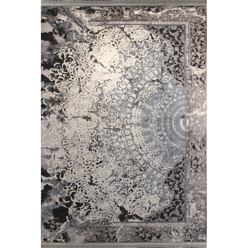 Machine Woven Grey Indoor Rug