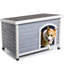 Niche pour chien d'extérieur moyenne en bois-309558291