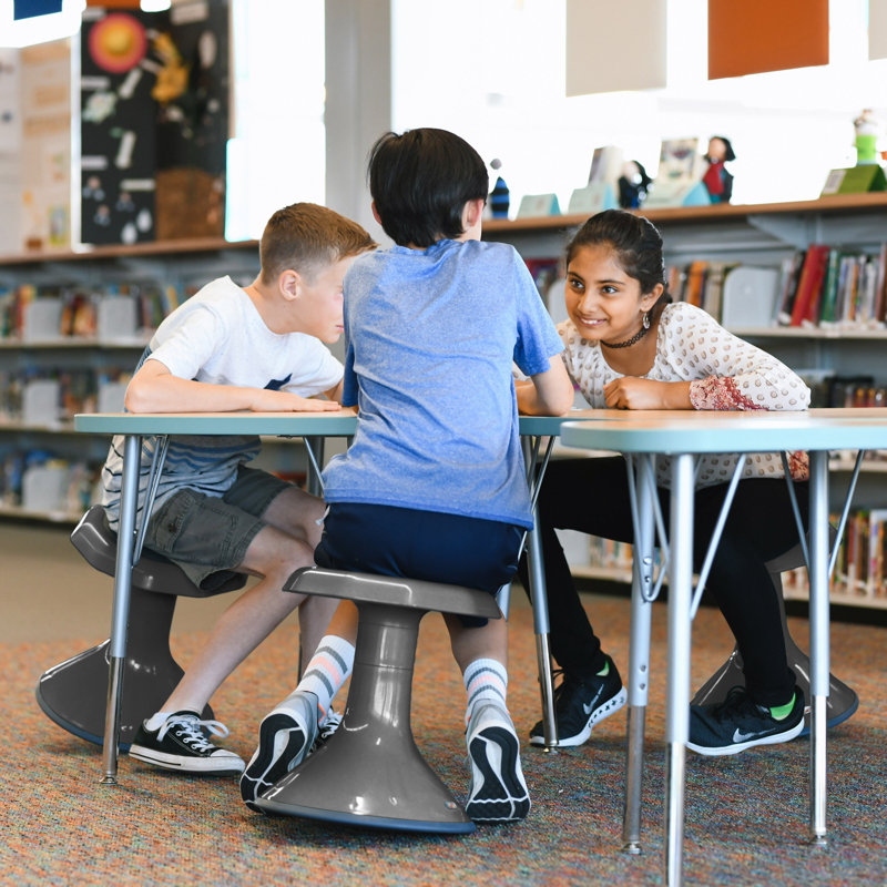 Tabouret ECR4Kids ACE, Gris, 15"