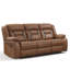 3 Seater Faux Leather Reclining Sofa