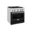 ZLINE 30" Classic DuraSnow Gas Range w/ 4 Burners & Convection Oven w/ White Door-888403830