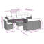  9 Piece Patio Sofa Set With Cushions Black Poly Rattan