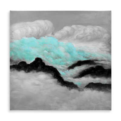 Grey and Blue Clouds Tablecloth | Indoor/Outdoor Decor