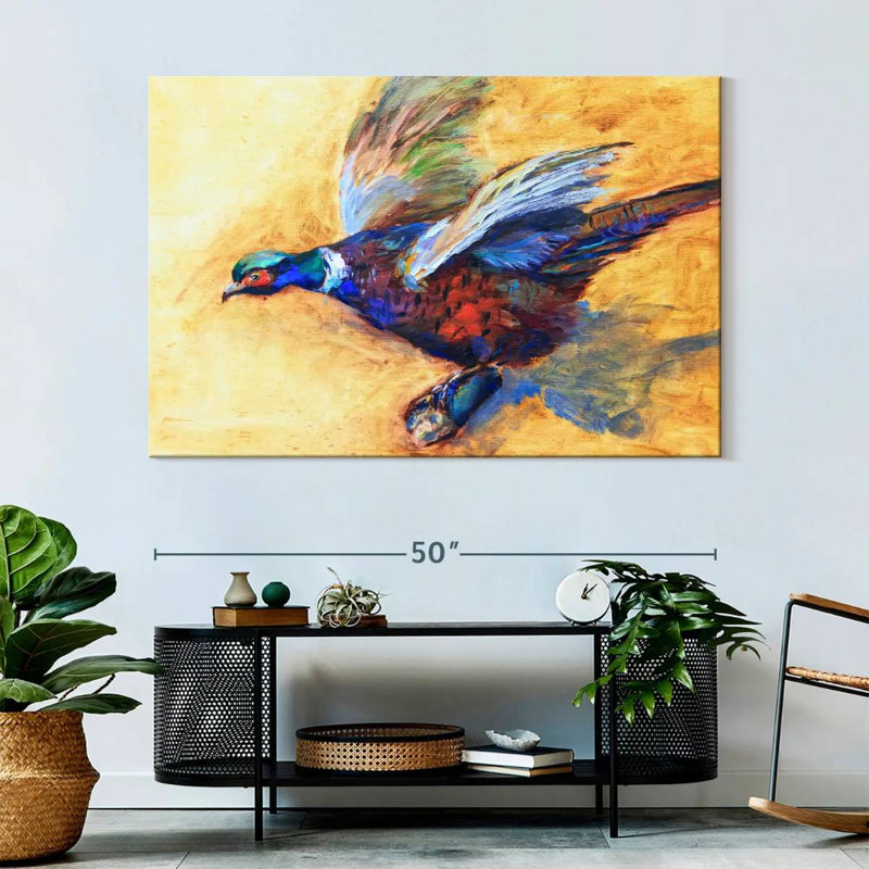 Pheasant, 34" H x 51" W