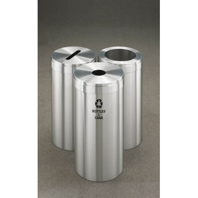 Poubelle de recyclage 69 gallons à triple unité RecyclePro Value Series