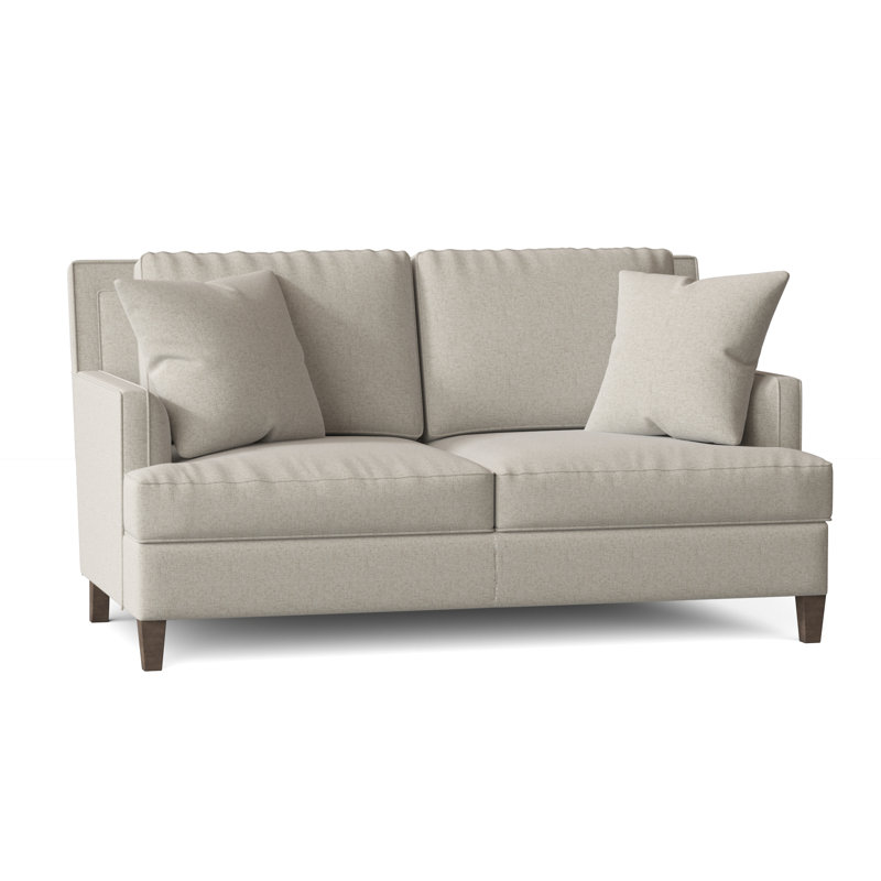 Addison Loveseat, Cream Linen 1429-002, Aged Gray