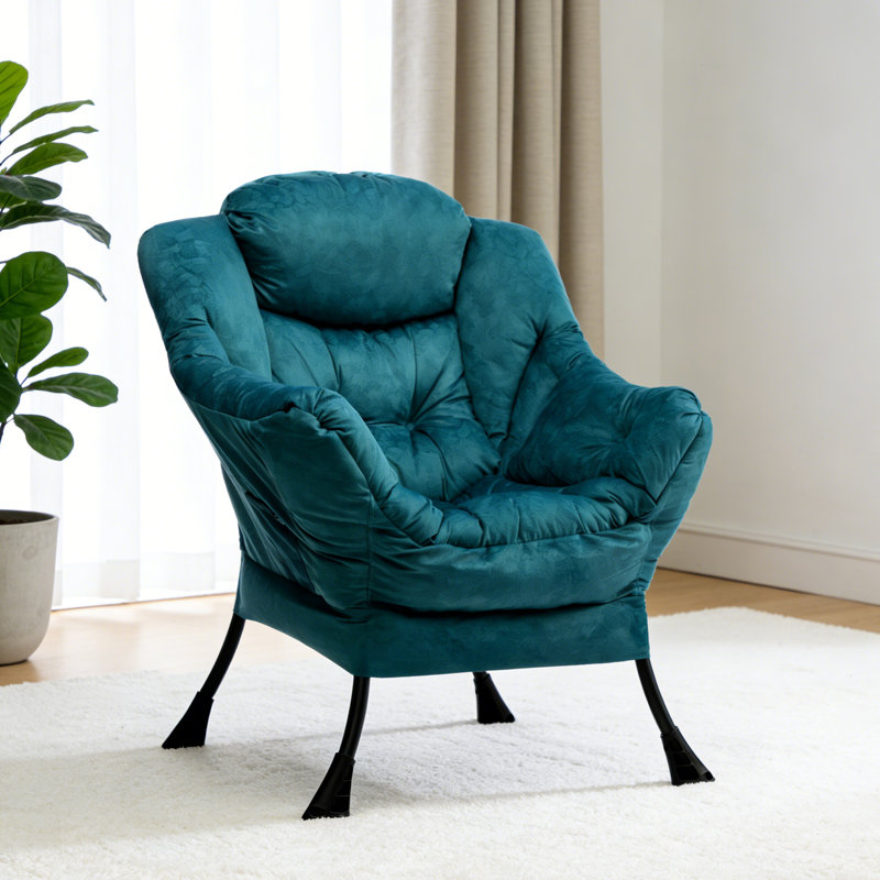 Armchair Accent Chair Lazy Chair, Dark Green