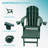 Cait Foldable Outdoor Adirondack Chair With Ottoman-1088549172