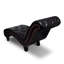 Chaise longue en similicuir brun Iancarlo