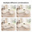 Canapé modulaire en U avec lit escamotable Kristi, canapé-lit modulaire avec rangement Kristi-131208631