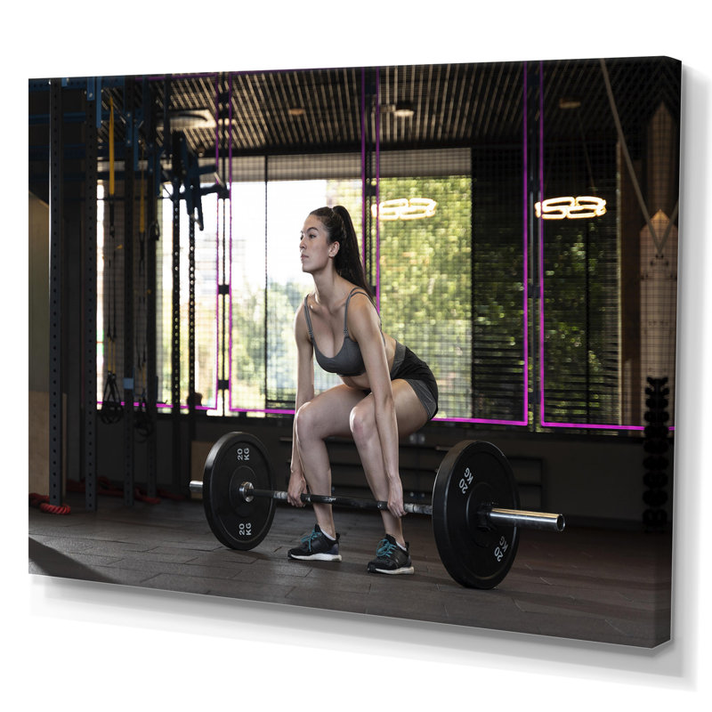 Eatontown - Aérobie et musculation, impression d'art mural_106253, H 34 po x l 44 po x P 1,5 po, Toile tendue