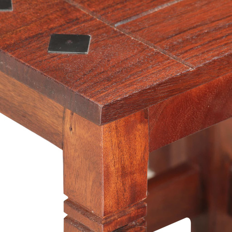 3 tables gigognes Vidaxl en bois d'acacia massif