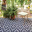 Elizabeth Navy Handwoven Indoor/Outdoor Rug-41080208