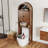 Arched Over The Toilet Storage With Fluted Doors, Small Bathroom Cabinet With Adjustable Shelf-1086076993