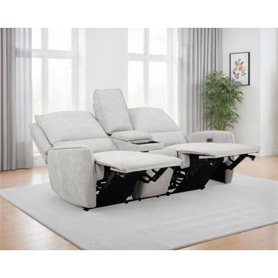 Causeuse inclinable électrique en chenille Dobroyd - gris