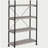 Grey Driftwood 4-shelf Bookcase-1935749556