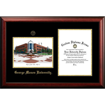 Cadre photo pour lithographie à diplôme d’université george mason NCAA