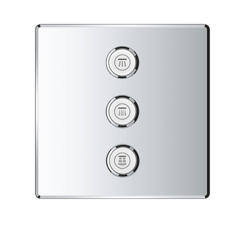 Grohtherm® SmartControl Triple Volume Control Trim, StarLight Chrome
