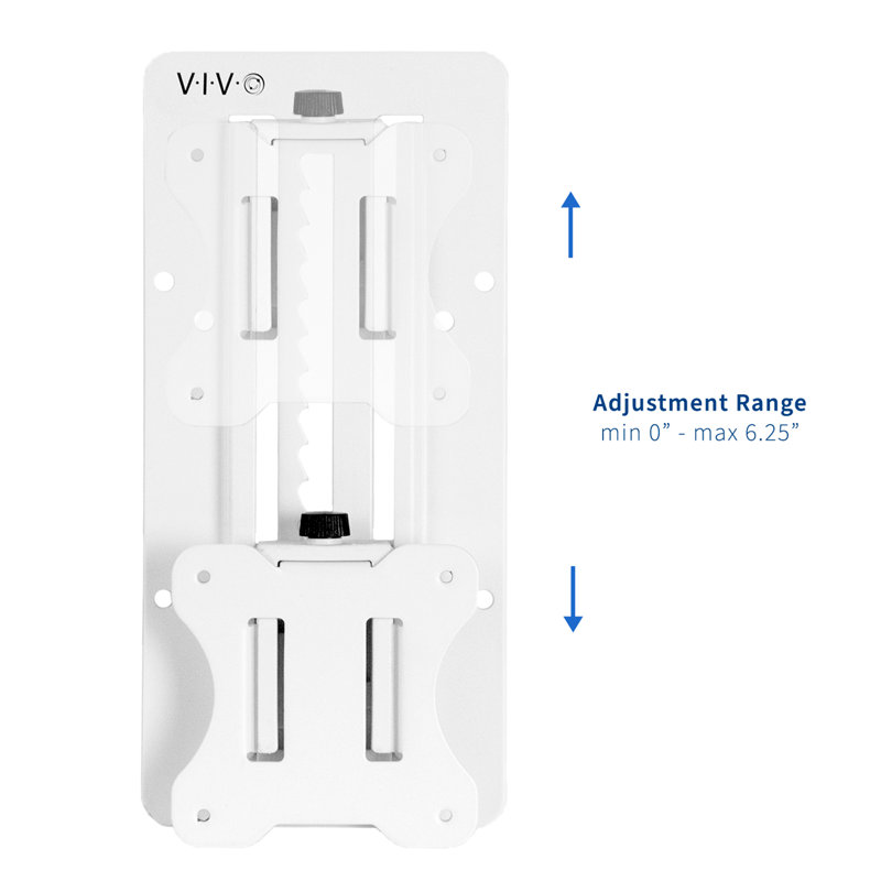 White Height Adjustable VESA Adapter