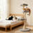 48.4" Modern Floral Cat Tree Tower with Multi-Level Viewing Platforms & Sisal Scratching Posts, Suitable for Cats of All Sizes, Gray-123029084