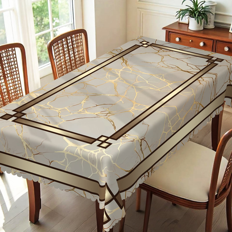 Geometric Tablecloth 140x180cm Rectangular Geometric Pattern Party Picnic Dinner Decoration Table Cover, 70.87" L x 55.12" W