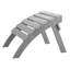 Repose-pieds de patio extérieur gris Adirondack