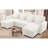 Comfy Sectionals Sleeper Sofa With Corduroy Fabric & Storage For Home