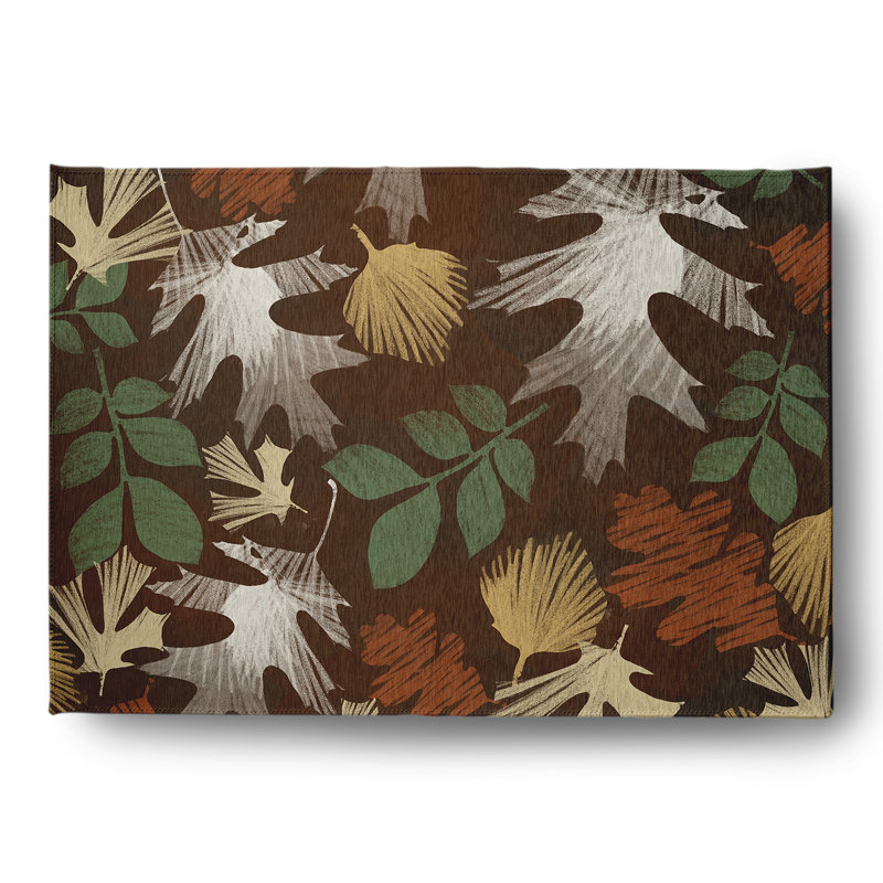 Chenille Floral Indoor Rug, Rectangle 5' x 7'