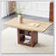 Table de salle à manger extensible en bois avec rangement et mécanisme télescopique pour une utilisation polyvalente en cuisine